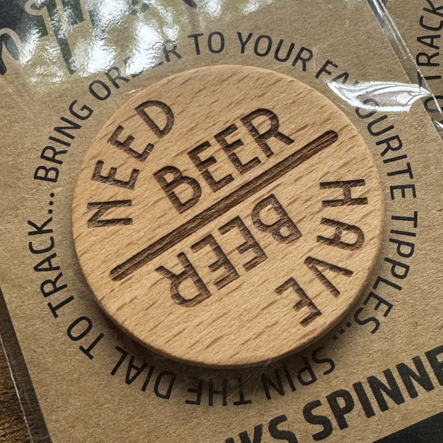 Beer Tipple Dial displayed in gift packaging – fun gift for drink lovers