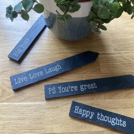 Engraved Plant Marker – Love & Affirmation